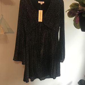 black and white dress